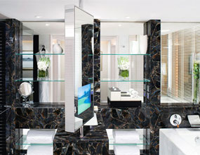 Crystal Agate Black Bathroom Custome Design