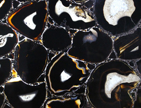 backlit Black Agate