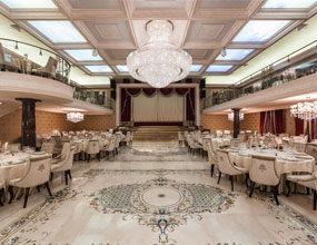 Hotel marble waterjet medallion flooring design