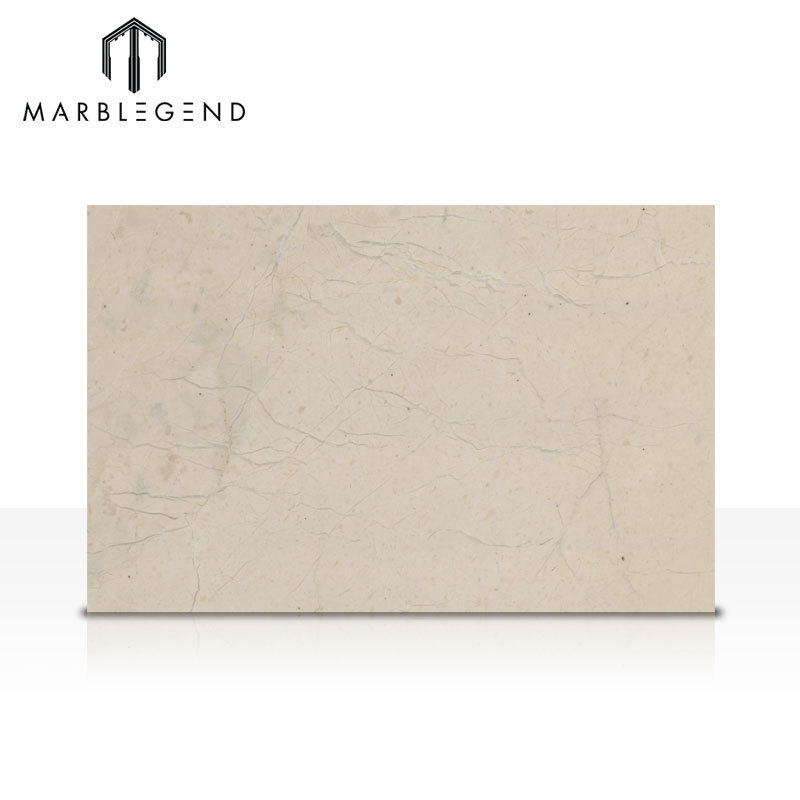 Natural Polished Bursa Beige Marble Floor Tiles Light Beige Marble Slabs