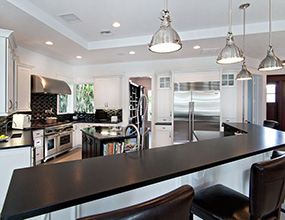 Absolute Black Granite Mongolia Black Contemporary-Kitchen Countertop