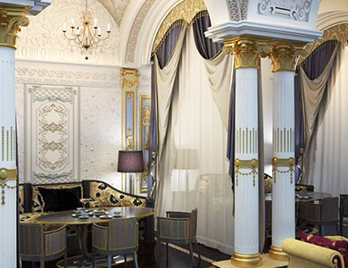 Bab Al Amoud Restaurant 3D design