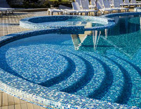 Mosaic Art Mural Flower Glass Mosaic Tile