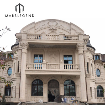 One-stop Exterior Wall Cladding Solutions Provider Portuguese Limestone Stone Curtain Wall for Villa
