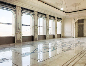 Hotel marble waterjet medallion flooring design