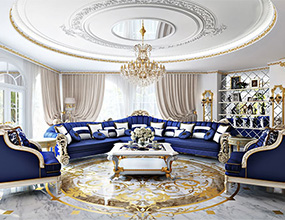 Livingroom Marble  Waterjet Floor