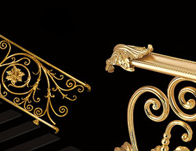 Custom Polished Brass Handrail 