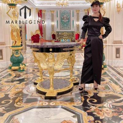 manufacturer custom marble medallion floor 丨wall tile design for villa decor