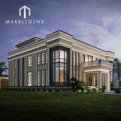 Customized Architecture Design Service: Limestone Exterior Wall Cladding for Villa Projects