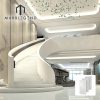 Turnkey Hotel Solution with 18mm Premium Milano White Marble Slabs for Wall & Flooring