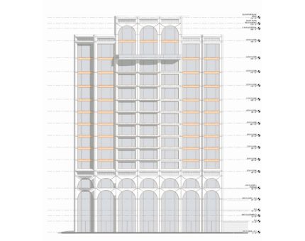 The lobby project decorated with TASSO white marble