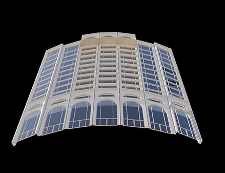 Limestone facade Curtain wall Design