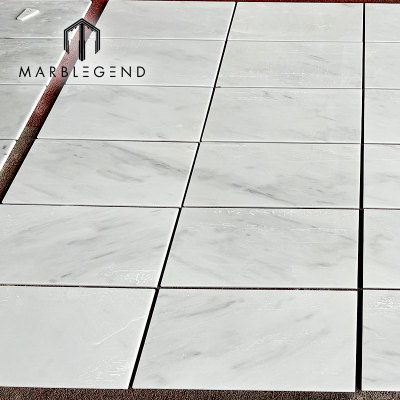 factory direct supplier luxury polished milano white marble thin slab slim marble tiles for bathroom lobby
