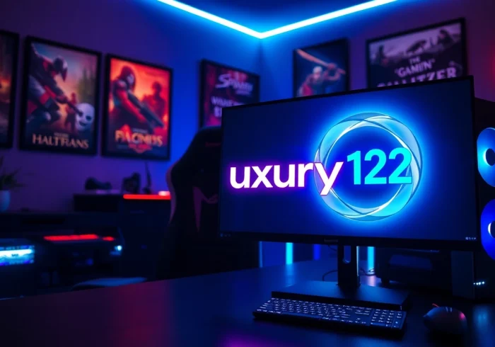 Disfruta de la experiencia de lujo12 en un elegante escritorio de gaming.