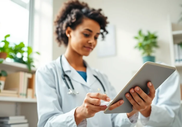 Write prescriptions using the best eprescription apps in a modern clinic environment.