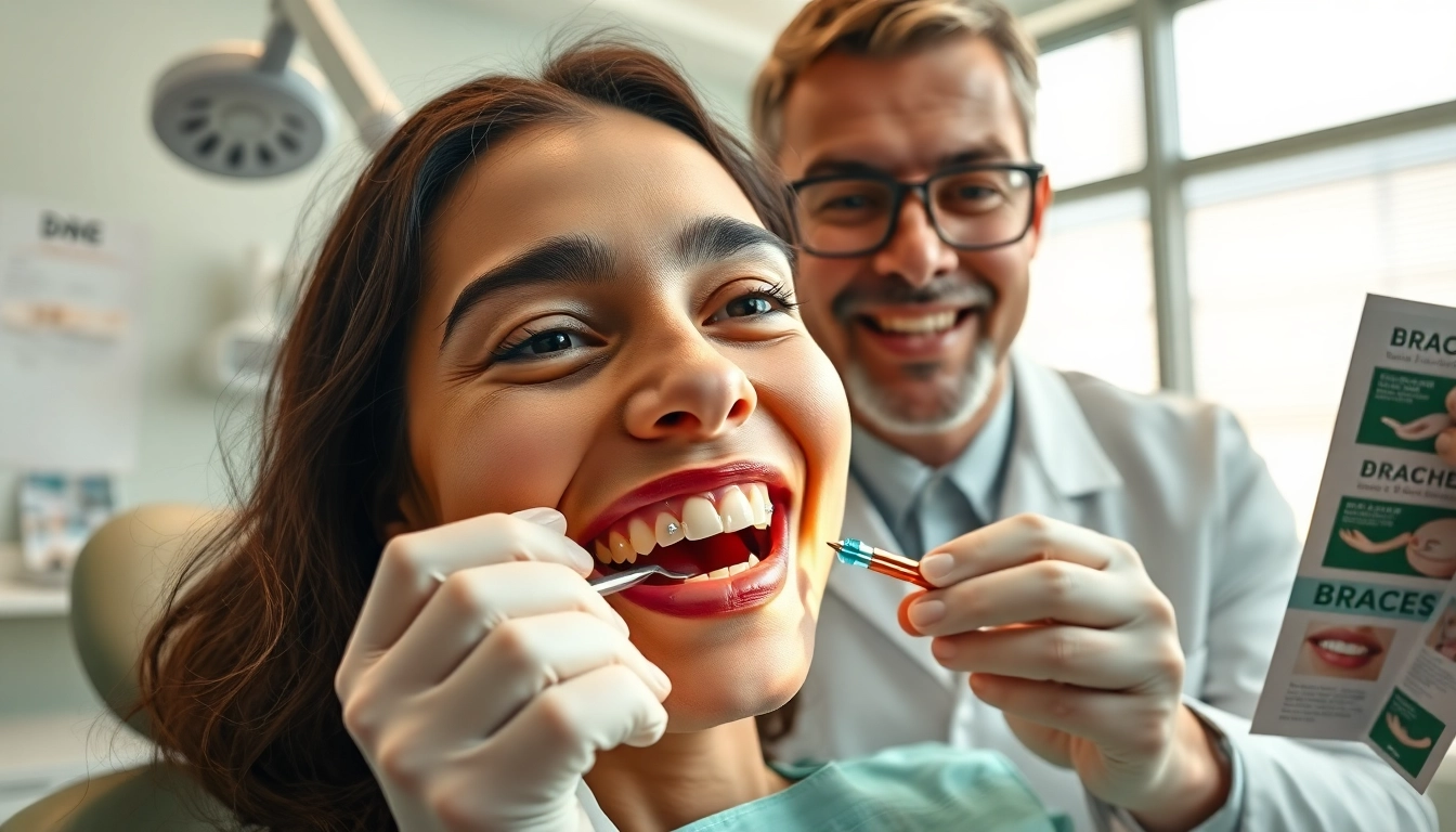 Evaluate braces cost Myrtle Beach with an orthodontist in a bright clinic setting.