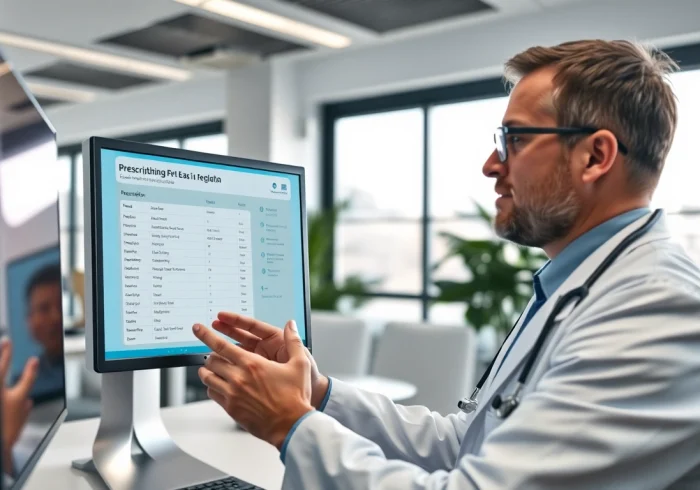 Assessing eprescribing software reviews with a professional out of focus in a clinic setting.