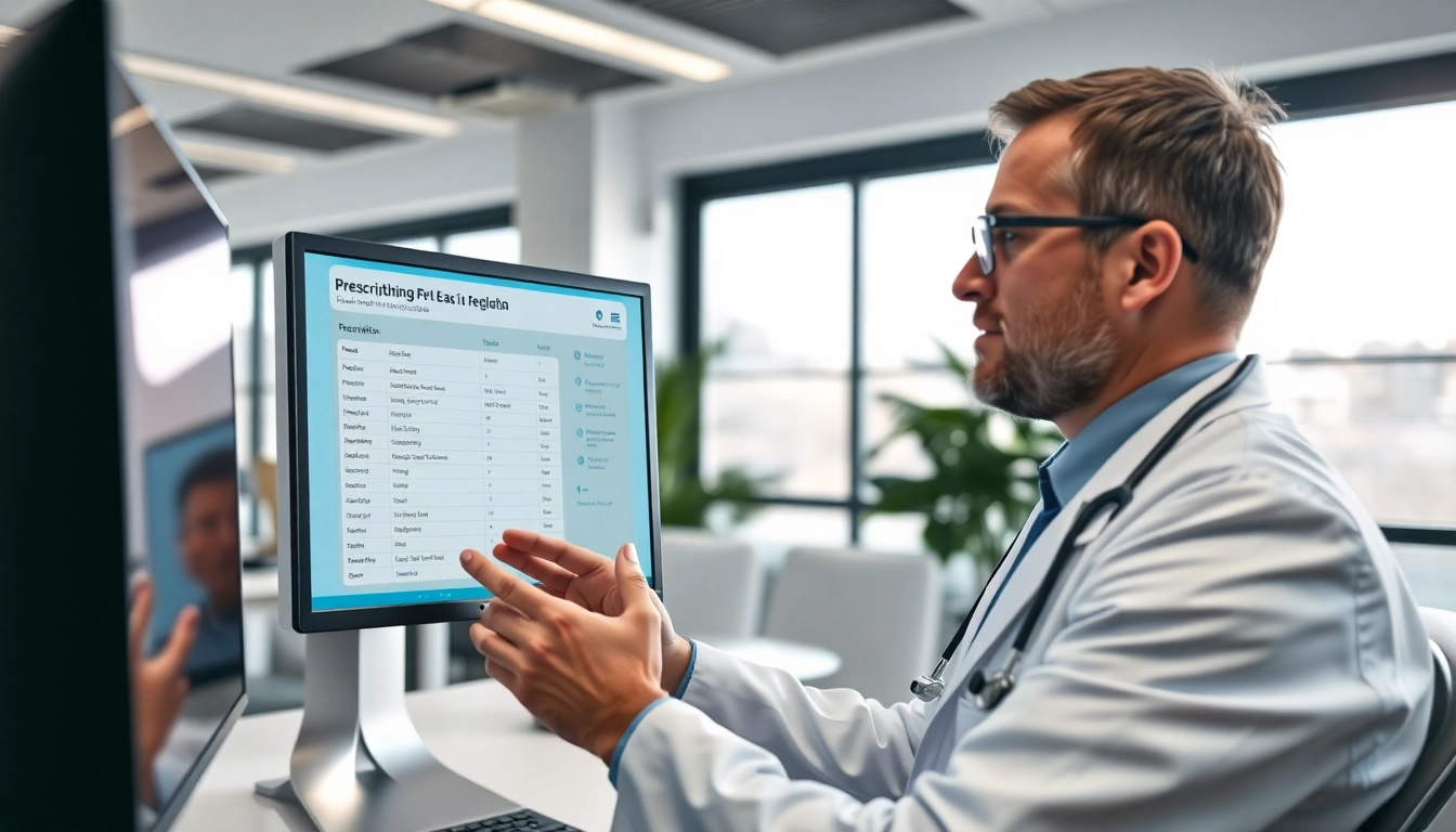 Assessing eprescribing software reviews with a professional out of focus in a clinic setting.
